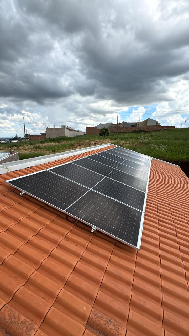 Instalação residencial – cobertura solar